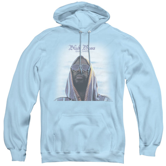 Isaac Hayes Black Moses Mens Hoodie Light Blue