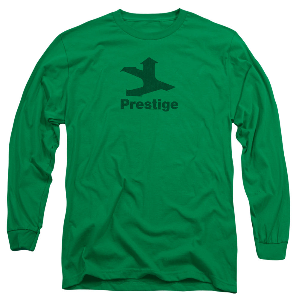 Prestige Records Prestige Logo Mens Long Sleeve Shirt Kelly Green