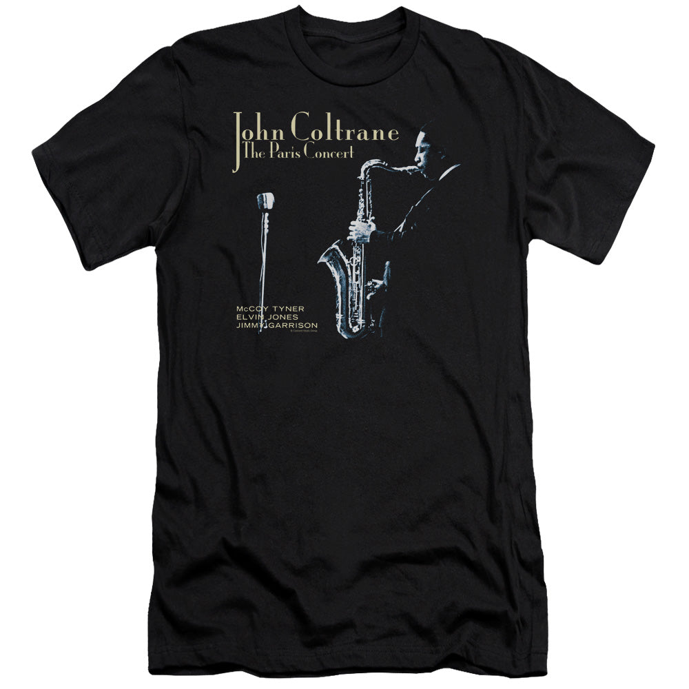 John Coltrane Paris Coltrane Premium Bella Canvas Slim Fit Mens T Shirt Black