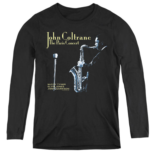 John Coltrane Paris Coltrane Womens Long Sleeve Shirt Black