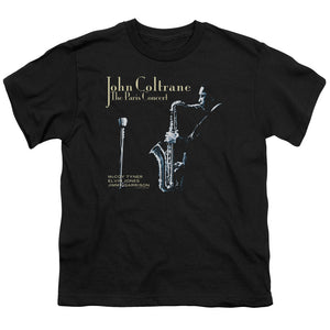 John Coltrane Paris Coltrane Kids Youth T Shirt Black