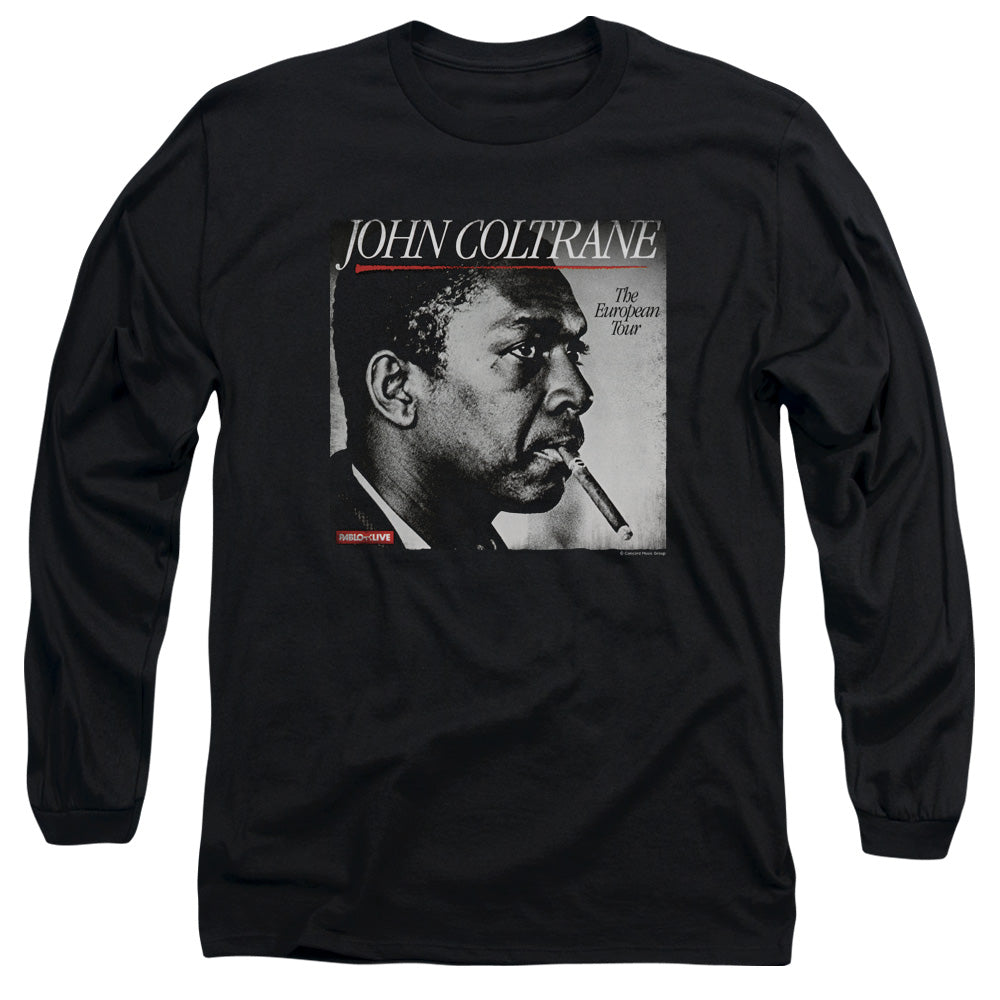 John Coltrane Smoke Break Mens Long Sleeve Shirt Black