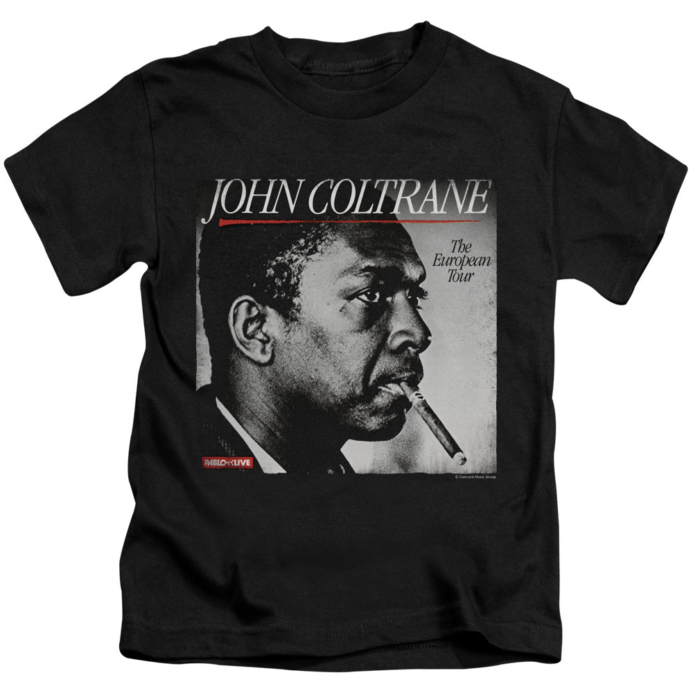 John Coltrane Smoke Break Juvenile Kids Youth T Shirt Black