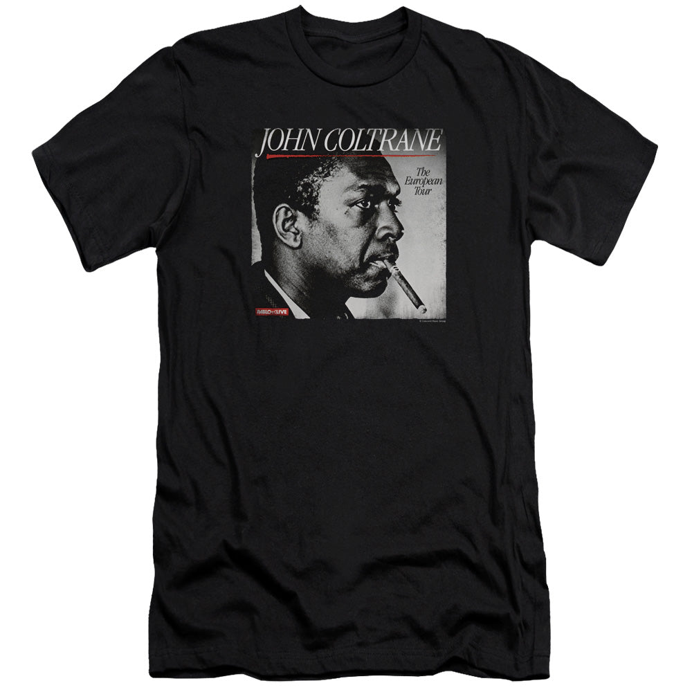 John Coltrane Smoke Break Premium Bella Canvas Slim Fit Mens T Shirt Black