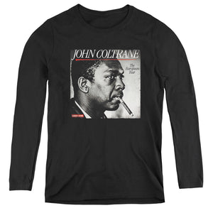 John Coltrane Smoke Break Womens Long Sleeve Shirt Black