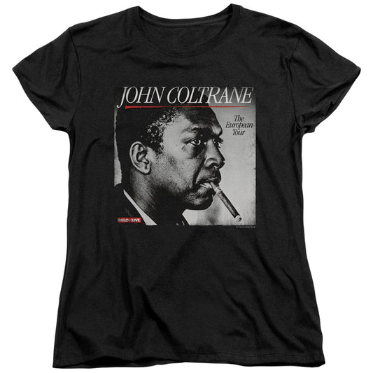 John Coltrane Smoke Break Womens T Shirt Black