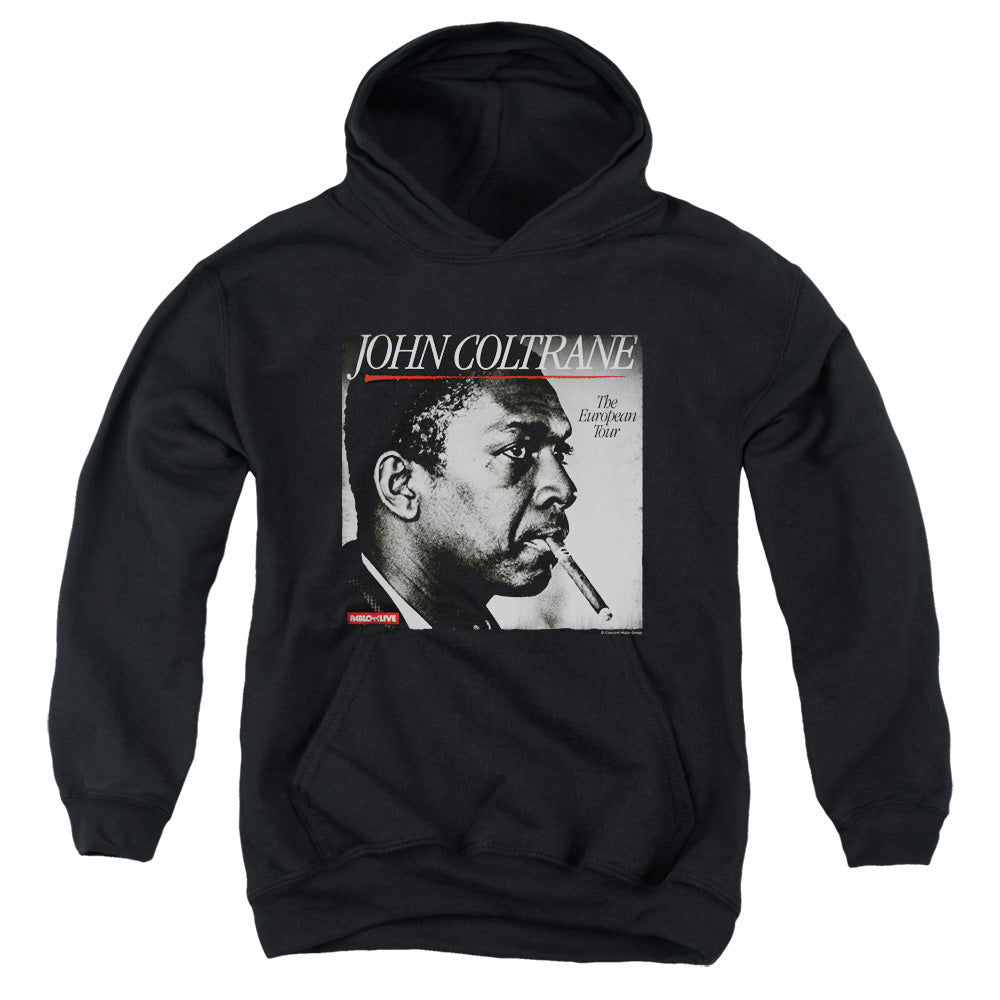 John Coltrane Smoke Break Kids Youth Hoodie Black