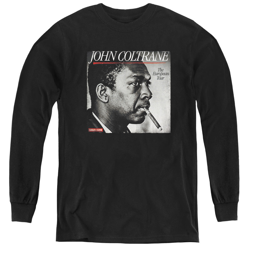 John Coltrane Smoke Break Long Sleeve Kids Youth T Shirt Black