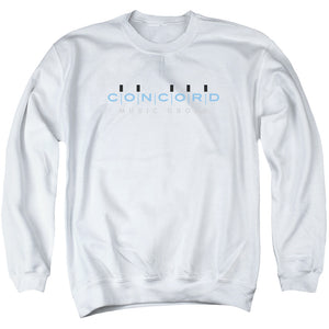 Concord Music Concord Logo Mens Crewneck Sweatshirt White