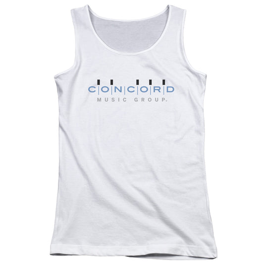 Concord Music Concord Logo Womens Tank Top Shirt White