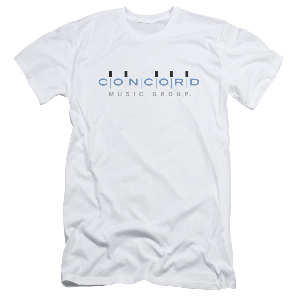 Concord Music Concord Logo Slim Fit Mens T Shirt White