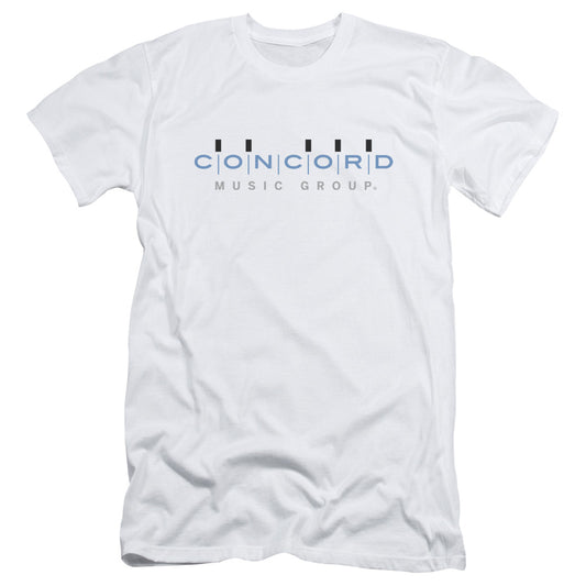 Concord Music Concord Logo Slim Fit Mens T Shirt White