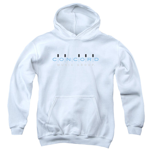 Concord Music Concord Logo Kids Youth Hoodie White