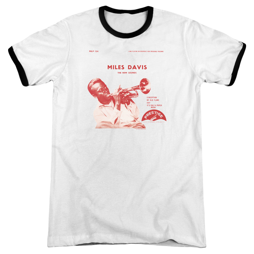 Miles Davis The New Sounds Heather Ringer Mens T Shirt White