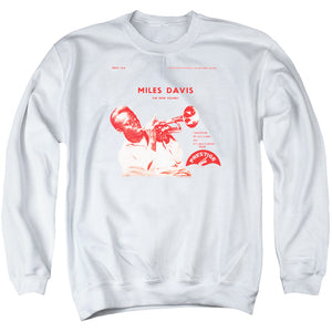Miles Davis The New Sounds Mens Crewneck Sweatshirt White