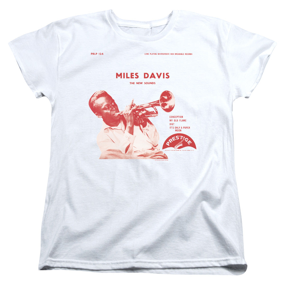 Miles Davis The New Sounds Womens T Shirt White