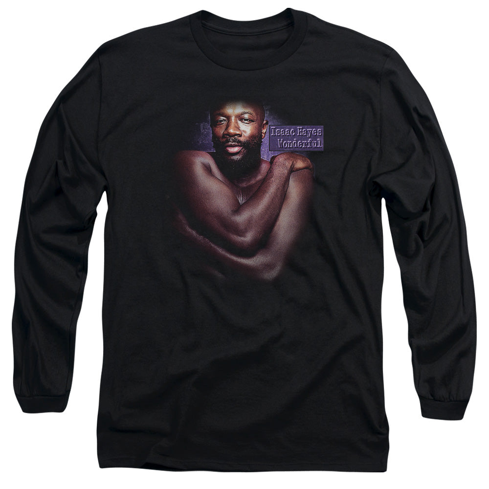 Isaac Hayes Wonderful Mens Long Sleeve Shirt Black