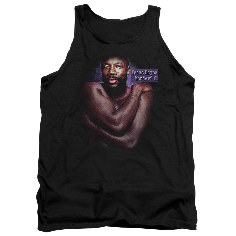 Isaac Hayes Wonderful Mens Tank Top Shirt Black