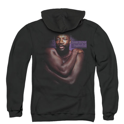 Isaac Hayes Wonderful Back Print Zipper Mens Hoodie Black