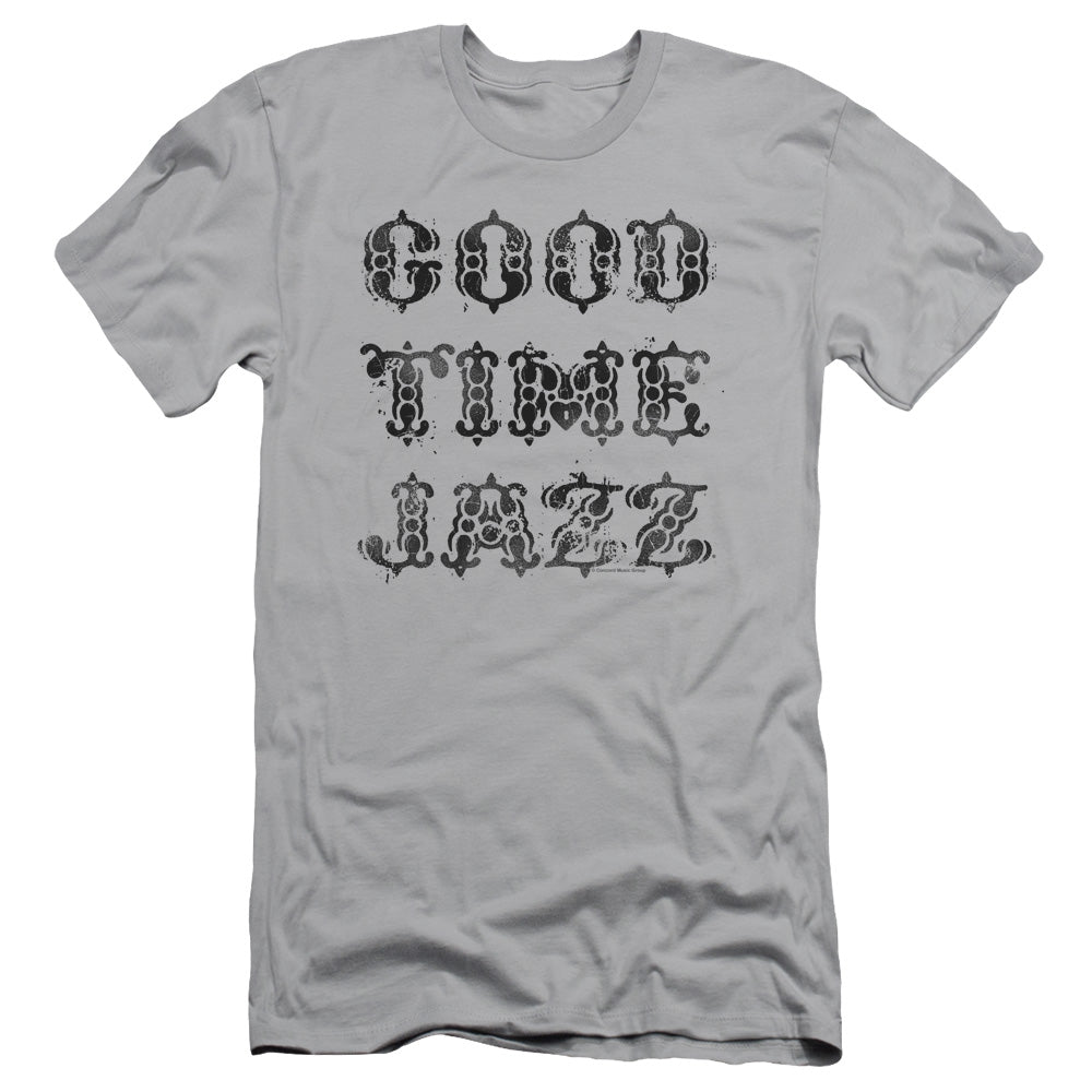 Good Time Jazz GTJ Vintage Slim Fit Mens T Shirt Silver