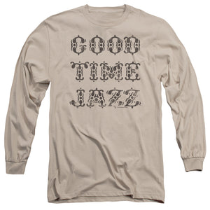 Good Time Jazz Retro Good Times Mens Long Sleeve Shirt Sand