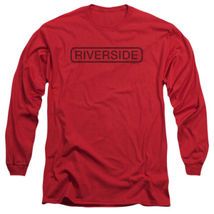 Riverside Records Riverside Vintage Mens Long Sleeve Shirt Red