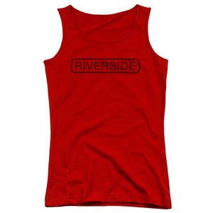 Riverside Records Riverside Vintage Womens Tank Top Shirt Red
