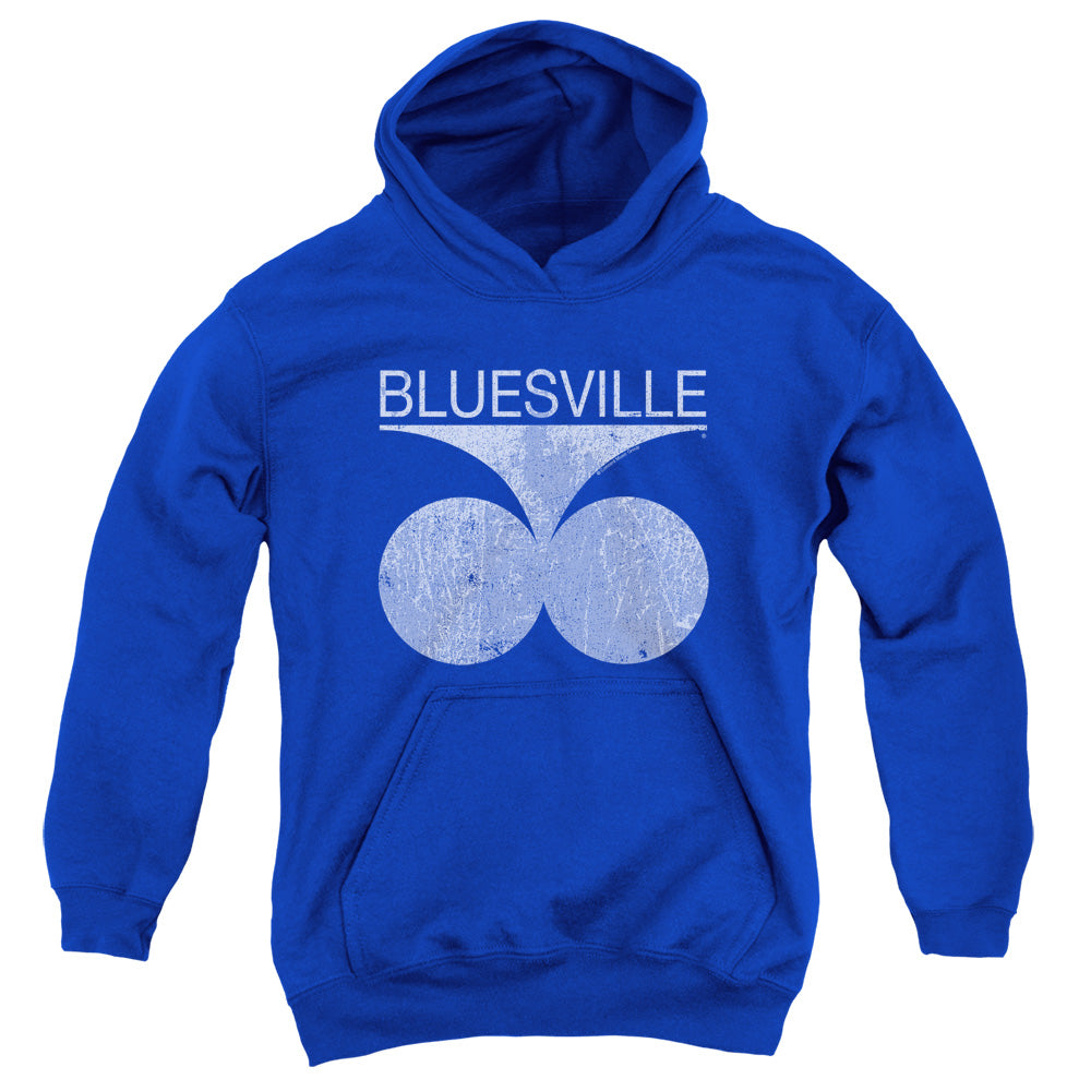 Bluesville Records Bluesville Distress Kids Youth Hoodie Royal Blue