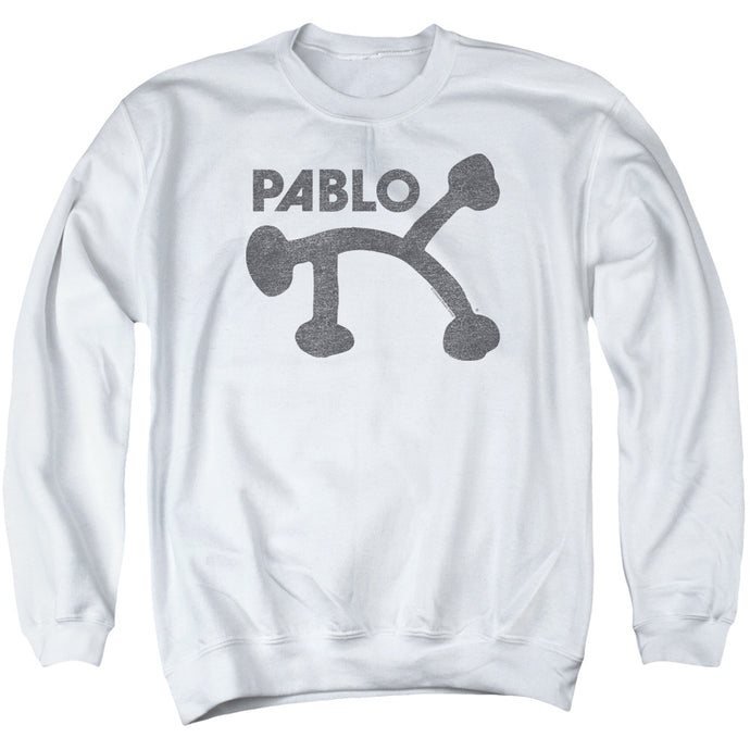 Pablo Retro Pablo Mens Crewneck Sweatshirt White