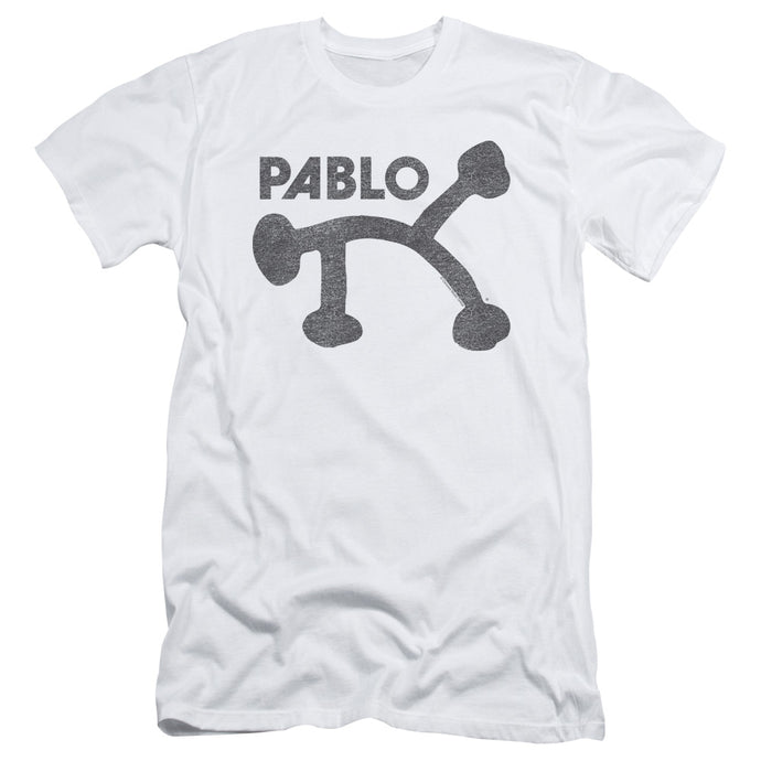 Pablo Retro Pablo Slim Fit Mens T Shirt White