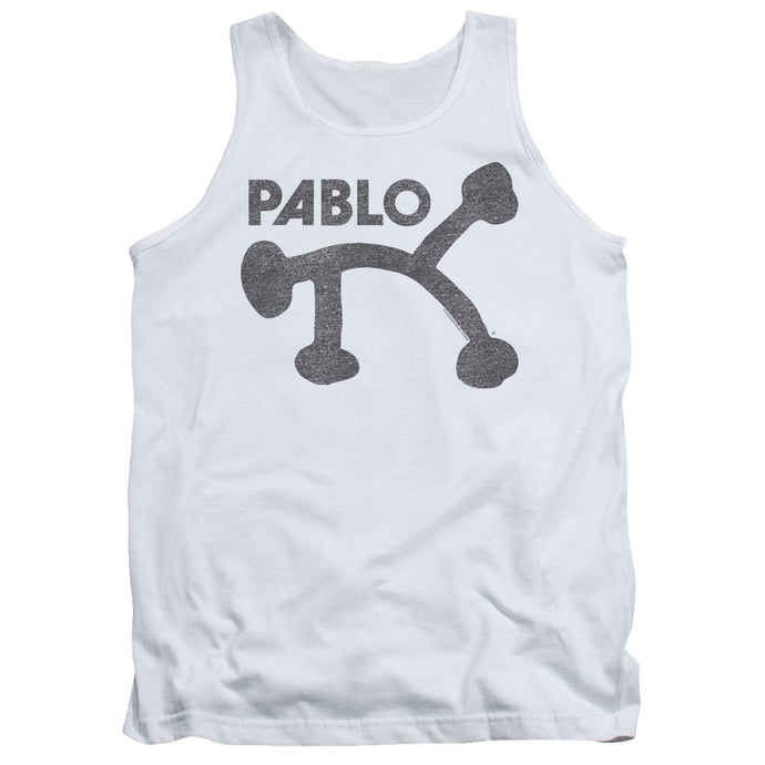 Pablo Retro Pablo Mens Tank Top Shirt White