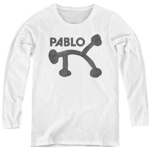 Pablo Retro Pablo Womens Long Sleeve Shirt White