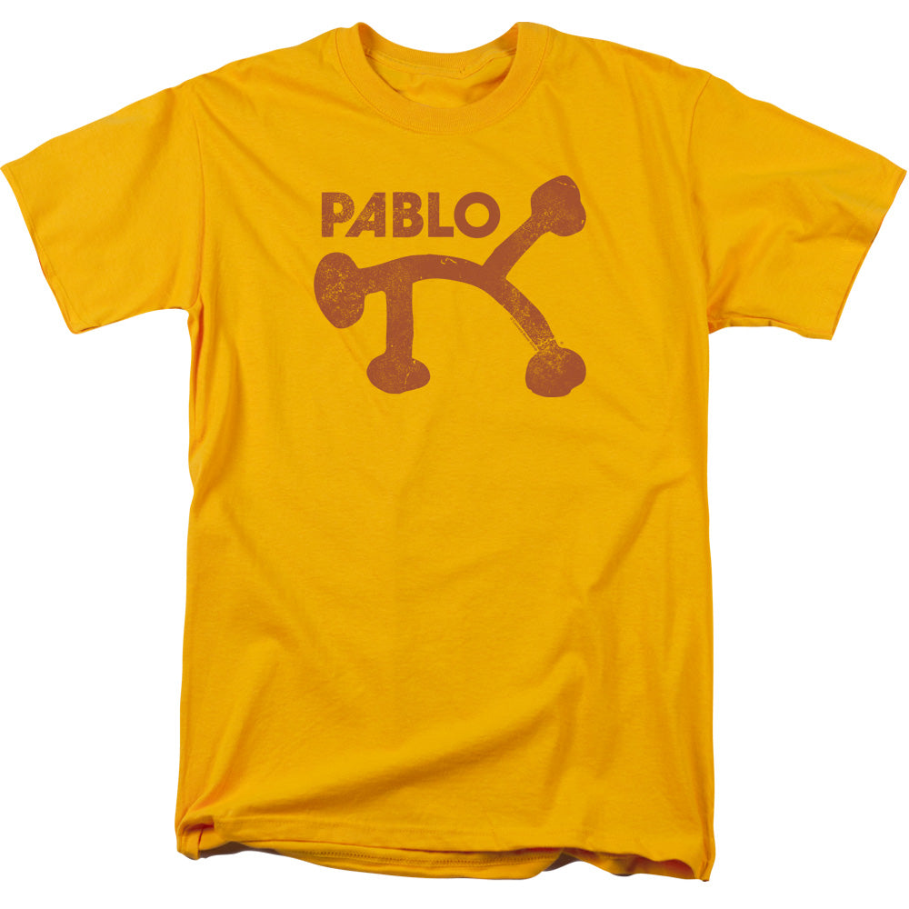 Pablo Pablo Distress Mens T Shirt Gold