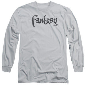 Fantasy Records Fantasy Vintage Mens Long Sleeve Shirt Silver