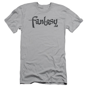 Fantasy Records Fantasy Vintage Slim Fit Mens T Shirt Silver