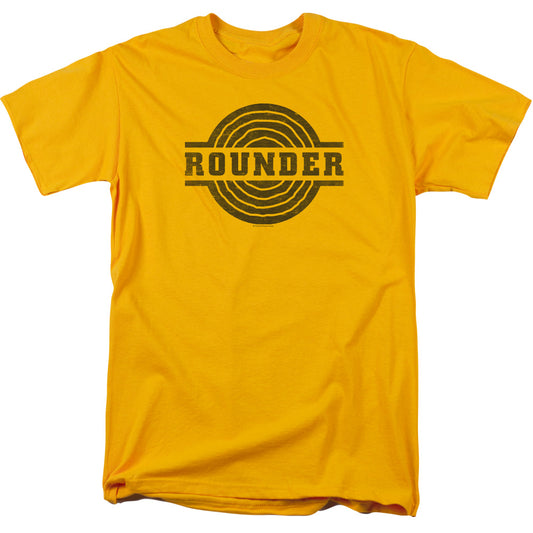 Rounder Records Rounder Distress Mens T Shirt Gold