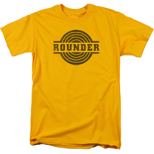 Rounder Records Rounder Distress Mens T Shirt Gold