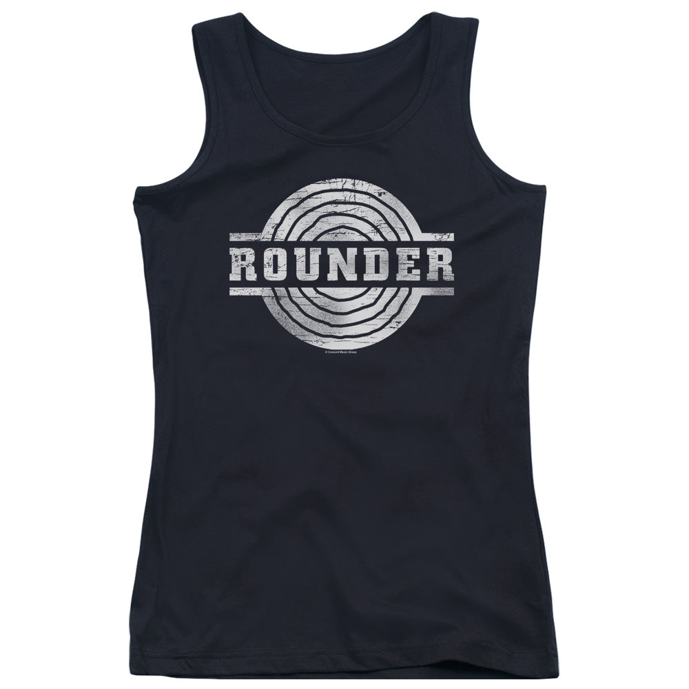 Rounder Records Rounder Retro Womens Tank Top Shirt Black