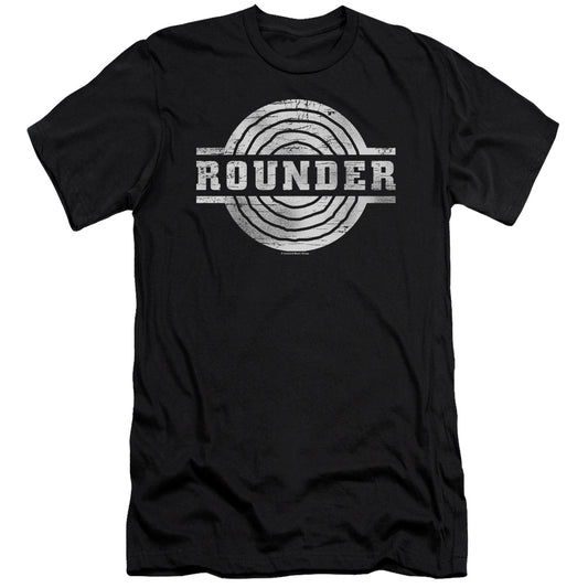 Rounder Records Rounder Retro Slim Fit Mens T Shirt Black