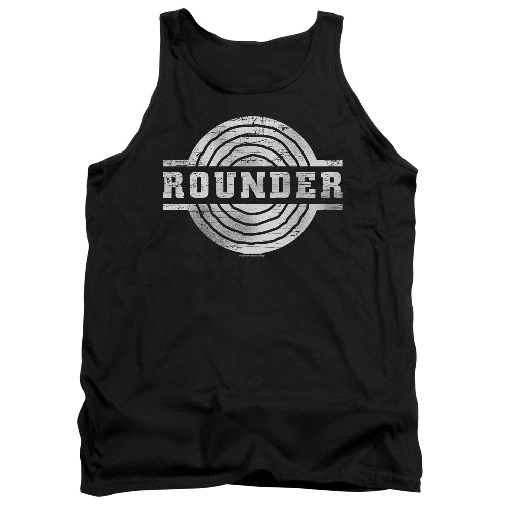 Rounder Records Rounder Retro Mens Tank Top Shirt Black