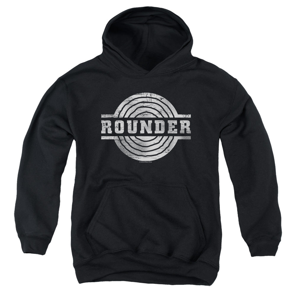 Rounder Records Rounder Retro Kids Youth Hoodie Black