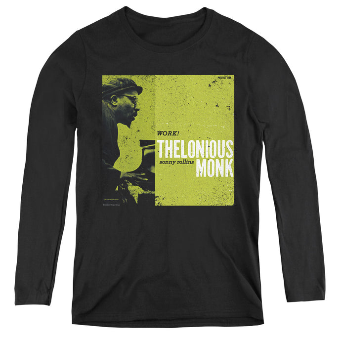 Thelonious Monk Work Womens Long Sleeve Shirt Black