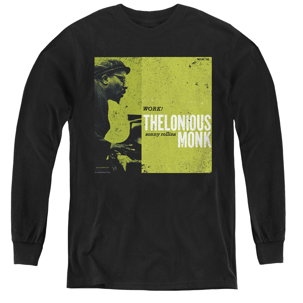 Thelonious Monk Work Long Sleeve Kids Youth T Shirt Black