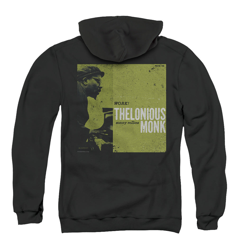 Thelonious Monk Work Back Print Zipper Mens Hoodie Black