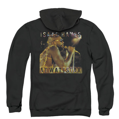 Isaac Hayes At Wattstax Back Print Zipper Mens Hoodie Black