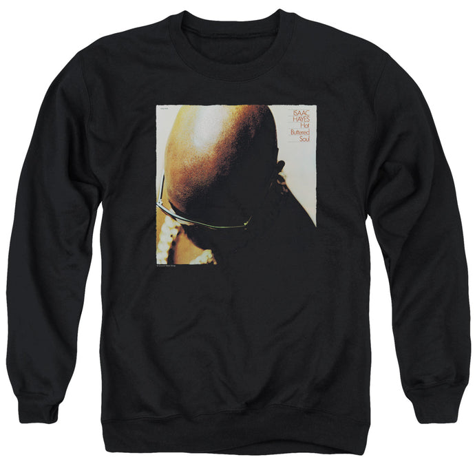 Isaac Hayes Hot Buttered Soul Mens Crewneck Sweatshirt Black