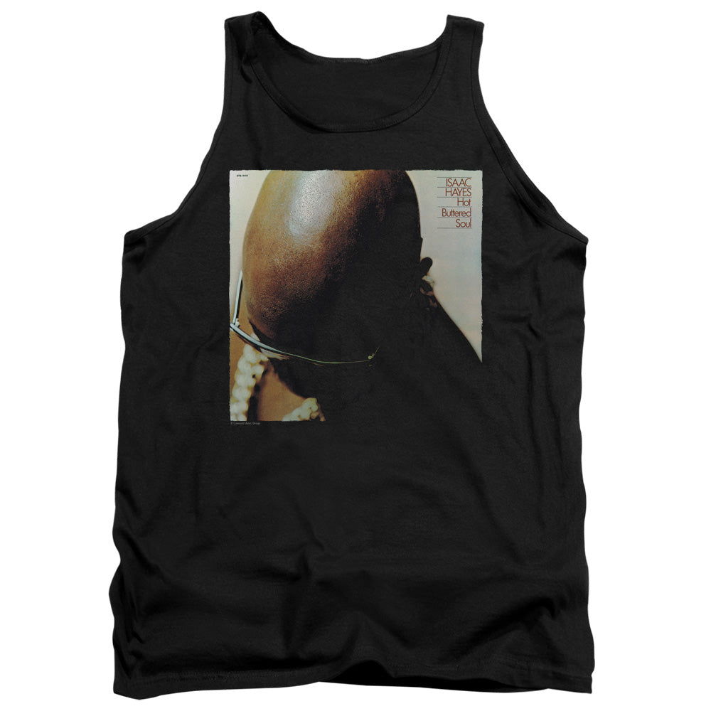 Isaac Hayes Hot Buttered Soul Mens Tank Top Shirt Black