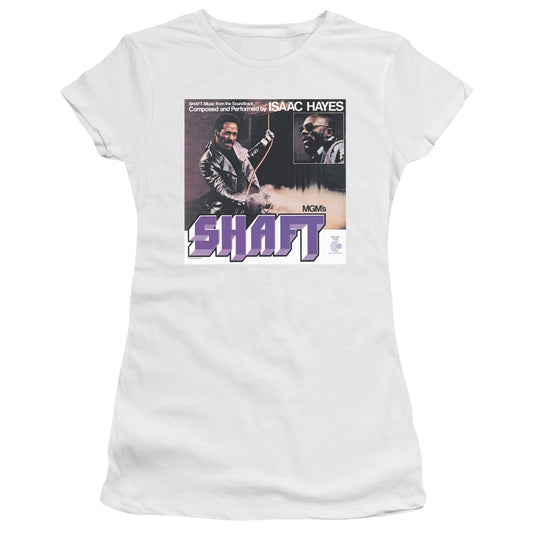 Isaac Hayes Shaft Junior Sheer Cap Sleeve Womens T Shirt White