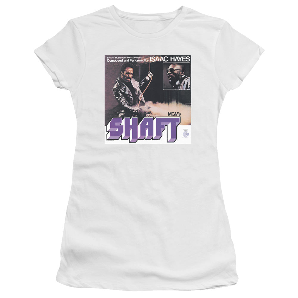 Isaac Hayes Shaft Junior Sheer Cap Sleeve Premium Bella Canvas Womens T Shirt White