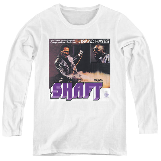 Isaac Hayes Shaft Womens Long Sleeve Shirt White